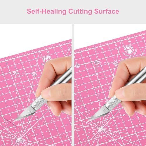 Headley Tools 12"x12" Rotating Cutting Mat, Self Healing Mat with
