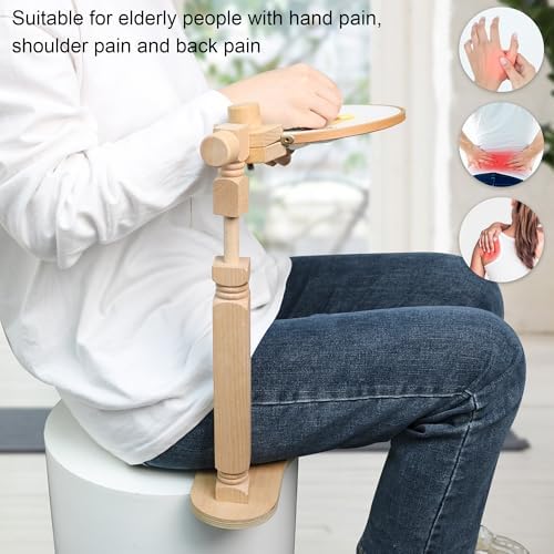 Embroidery Hoop Stand - Rotated Cross Stitch Stand Lap, Easy to Use