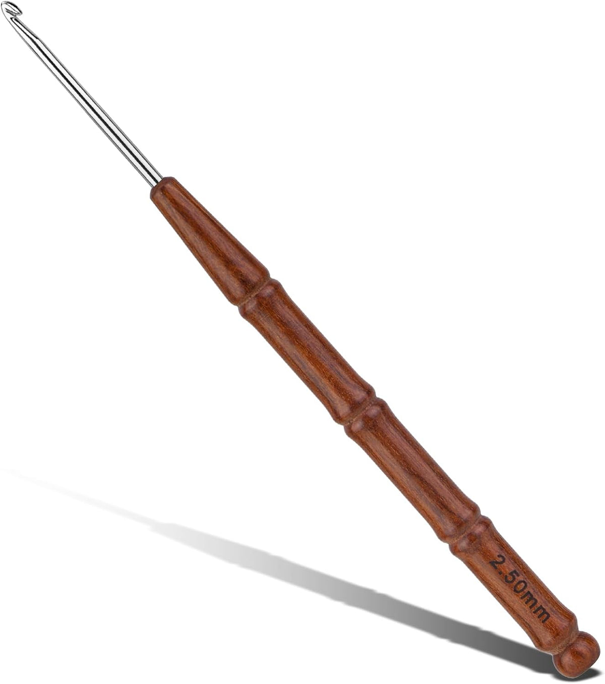 Wuadua 2.5mm Crochet Hook Ergonomic Crochet Hooks with Wooden Handle