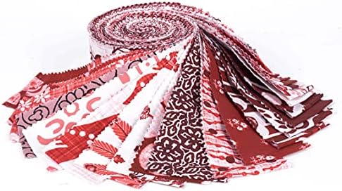 Soimoi Jelly Roll Fabrics for Quilting 40 Strip 2.5" Inches Cotton