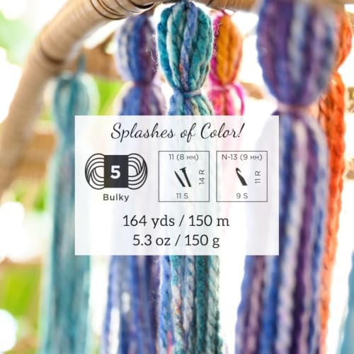 Lion Brand Yarn, Mandala Impressions Yarn, Rainbow, Fall Multicolor