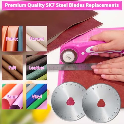 Audab Rotary Cutter and Mat Set, 45mm, 9 x 12 Inch