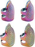 ZESION 4Pcs Sewing Thimbles, Adjustable Metal Thimbles for Hand Sewing