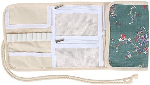 Teamoy Crochet Hook Case Organizer, Crochet Hook Roll Bag, Plum