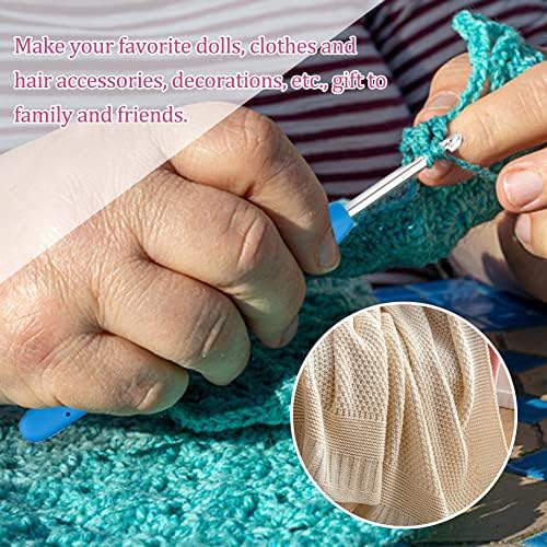QMNNMA 4 mm Crochet Hook, Ergonomic Crochet Hooks for Arthritic Hands