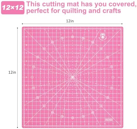 Headley Tools 12"x12" Rotating Cutting Mat, Self Healing Mat with