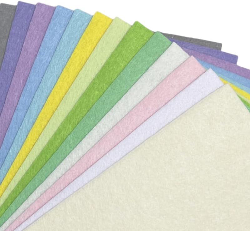 13 Pcs 8 x 12 inches Felt Fabric Sheet 13 Pastel Colors A4 Felt
