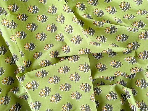 AVKA Studio Hand Block Print Fabric by The Yard - PRECUT 5 Yards