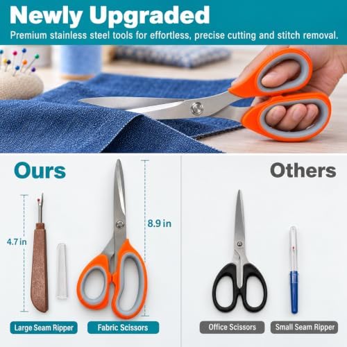 304-Piece Sewing Kit for Adults and Beginners, 50 Colors Thread