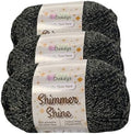 Metallic Glitter Yarn Size 3 300g/525yds, 95% Metallic Polyester and