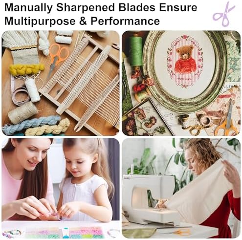 10 Pcs Mini Detail Craft Scissors, Stainless Steel, 3.5"
