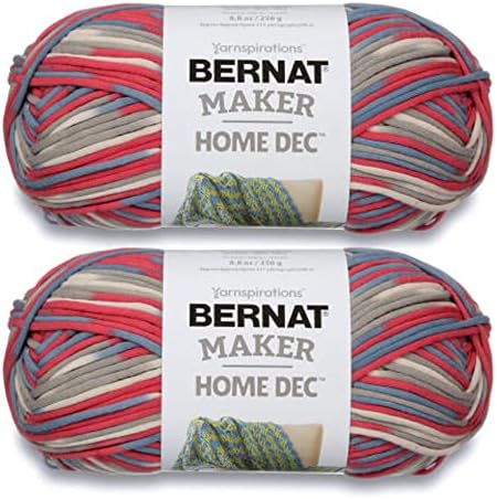 Bernat Maker Home Dec Bulky Yarn for Crocheting, Nautical Varigates