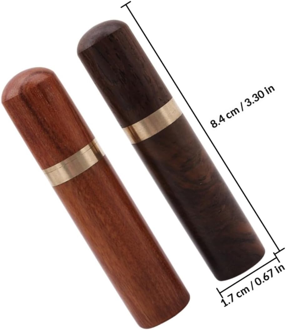 Wooden Sewing Needle Case 4 Pack Portable Pocket Box for Crafters