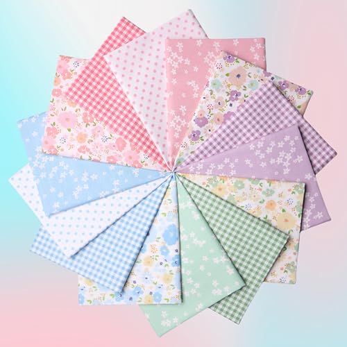 Hanjunzhao Sweet Garden Cotton Fat Quarters – 14 Pack