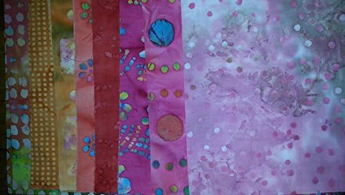 Lot of 100pcs Batik Quilt Blocks, Cotton Fabric Charm Pack, 5" Squares