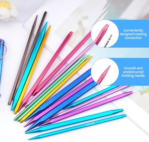 WAZAIGUR Square Ergonomics Circular Interchangeable Knitting Needles