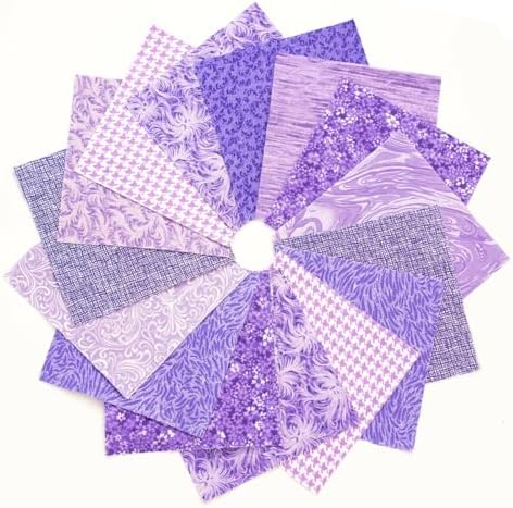 18 Pcs It's All Purple Jelly Roll 2.5" Pre-Cut Fabric Quilting Strips