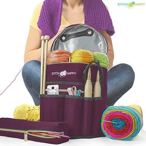 Designer Stitch Happy Knitting Starter Kit: 20 Piece Knitting Kit for