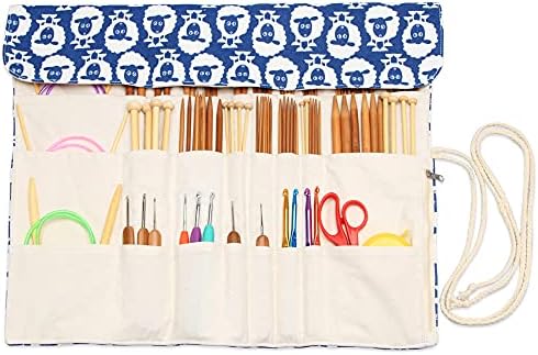 Teamoy Knitting Needle Crochet Hook Case Organizer Holder(up to 14")