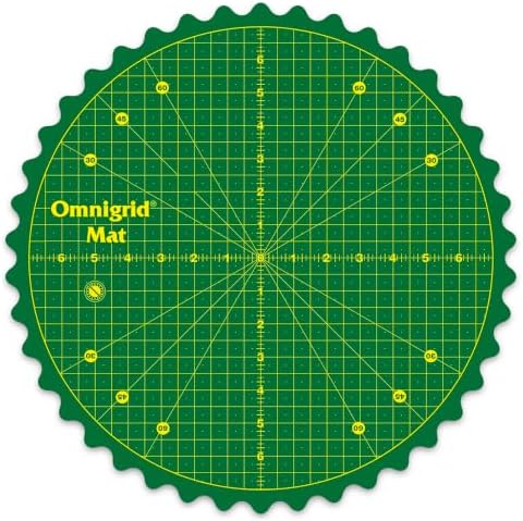 Omnigrid 360 Rotating Self-Healing Cutting Mat, 14 Inch