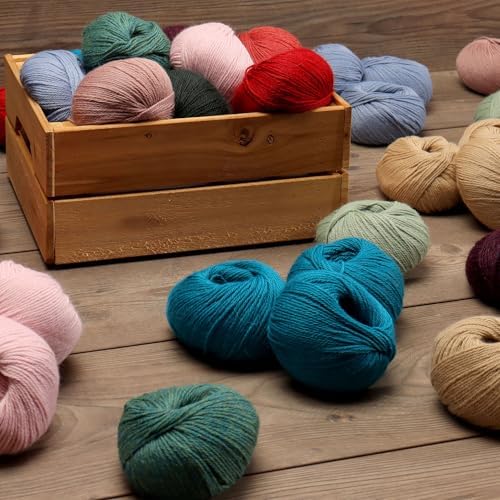 100% Baby Alpaca Yarn 3 Skeins 150g DK Weight Knitting Crochet A.