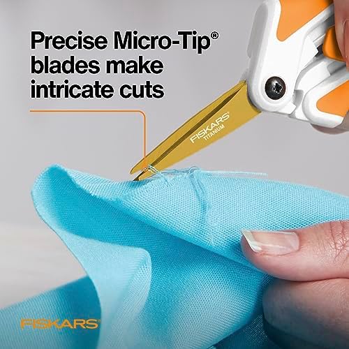 Fiskars Premier No. 5 Micro-Tip Easy Action Titanium Scissors
