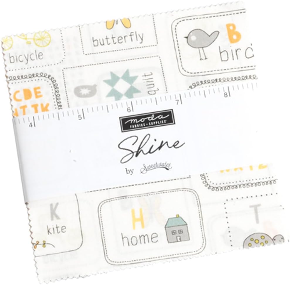 Shine Charm Pack By Sweetwater 5-inch Precut Fabric Squares (42 pcs)