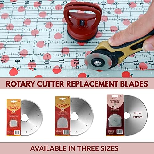 Madam Sew 60mm Rotary Cutter for Fabric | Precision Cloth Cutting Tool