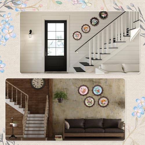 Kuabiz 8 Pcs 8 Inch Wood Embroidery Hoop Frame with Embroidery Hoops