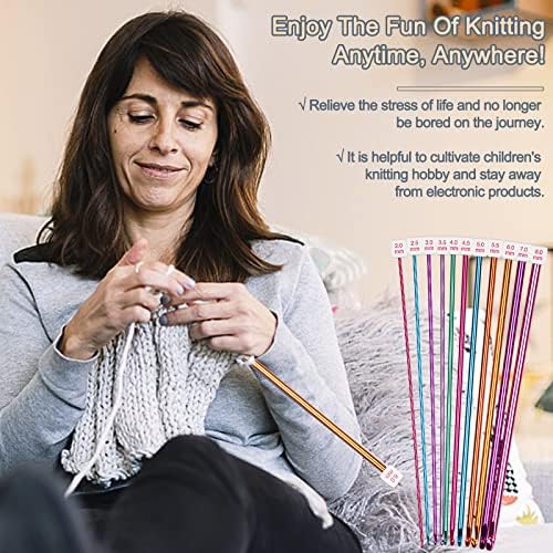 Coopay 23 PCS Tunisian Crochet Hooks Set, Complete Crochet Needles Set