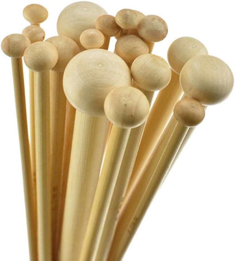 Set, Single Pointed Knitting Needles 25cm Xmas 18 Pair