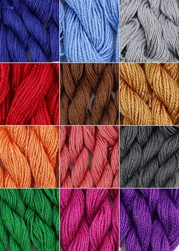 KCS 328 Yards(300 Meters) Mercerized Pearl Cotton Crochet Needlepoint