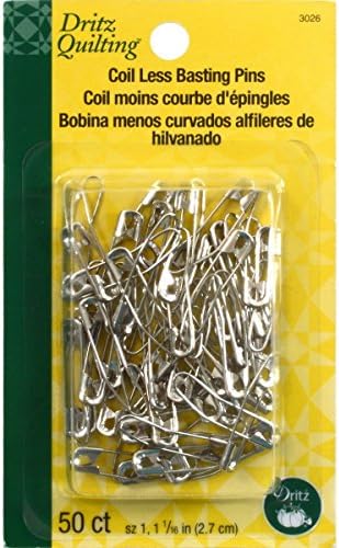 Dritz Quilting Dritz 3026 Curved Coil-less Safety Pins, Size 1