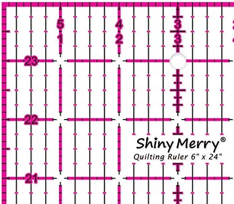 Quilting Ruler 6"x24",Non-Slip Clear Acrylic Sewing Ruler with