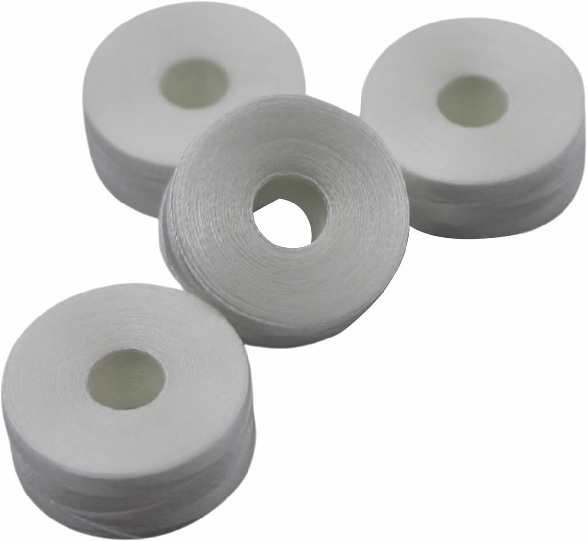 Cutex L-Size Sideless & Coreless White Prewound Embroidery Bobbins