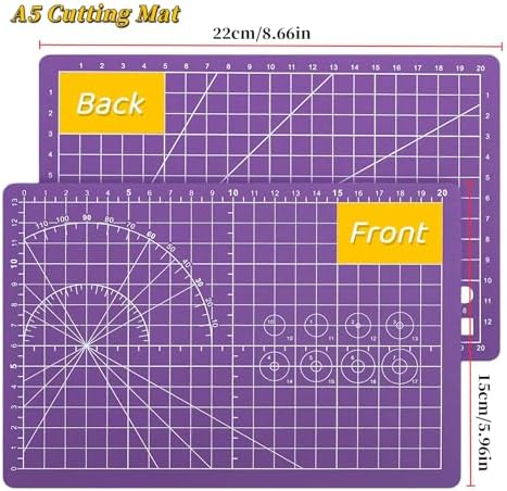A5 Self-Healing Cutting Pads, Small Cutting Mat, Professional Double