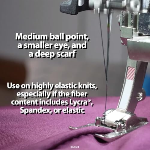 Sewing with Knits Sewing Machine Needle Bundle, Assorted Needles &