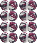 MABOZOO Tie Dye Chunky Yarn for Crocheting 8 Pack,Fluffy Jumbo