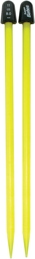 Susan Bates Crystalites Single Point Knitting Needles 10", Size 11/8mm