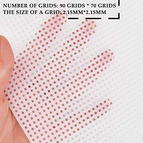 BUYGOO 20 Pack 6 Count Clear Plastic Mesh Canvas Sheets for
