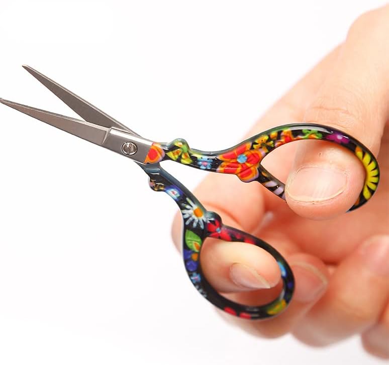 3.6 inch Small Sewing Scissors, Mini Scissors in a Pouch, All Purpose