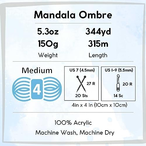 Lion Brand Yarn Mandala Ombre 551-204 Harmony