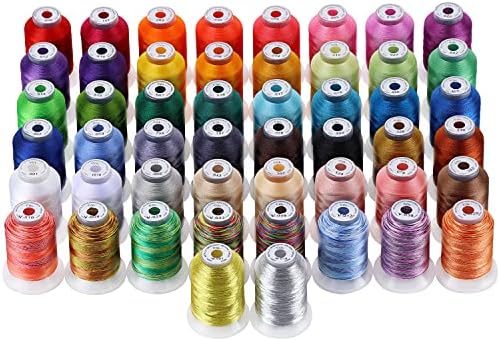 New brothread 50-Spool Embroidery Machine Thread Kit