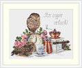 Merejka Counted Cross Stitch Kit – It's Coffee O'Clock K-83, Owl &