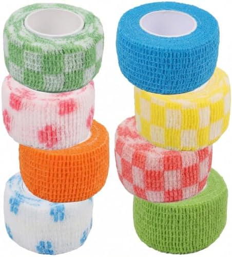 8 Pack Thimble Tape for Hand Sewing, Self Adhering Finger Protectors