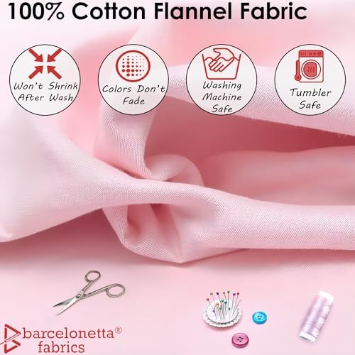 Barcelonetta | 100% Cotton Flannel Fabric | Super Soft | 60" Wide
