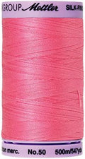 Mettler Silk-Finish Solid Cotton Thread, 547 yd/500m, Roseate