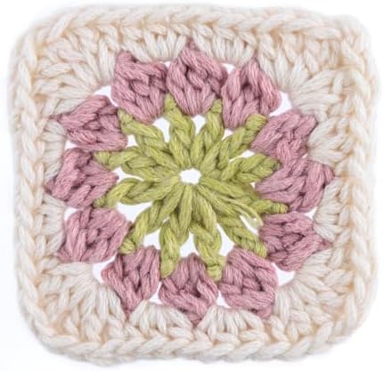 Caron All in One Cotton Granny Yarn for Crocheting, Blossom Bliss