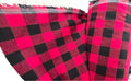 AdFabric,Cotton Flannel Fabric,Black/red Color, Plaid/Checkered, 60"
