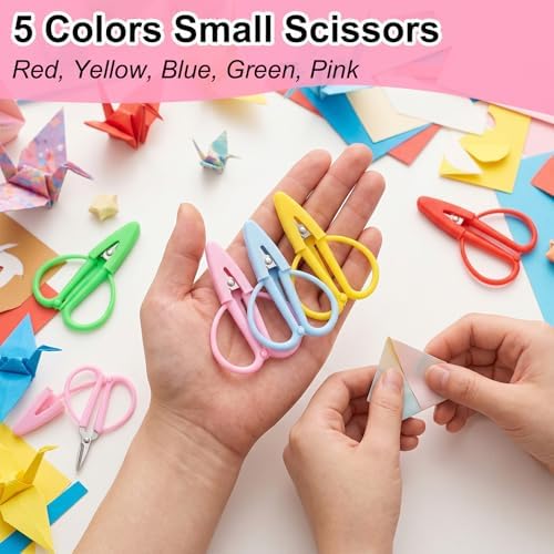 20 Pcs Mini Scissors Bulk, 2.53” Tiny Travel Scissors with Cover